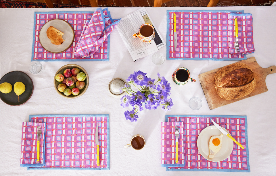 Iris Plaid Placemat