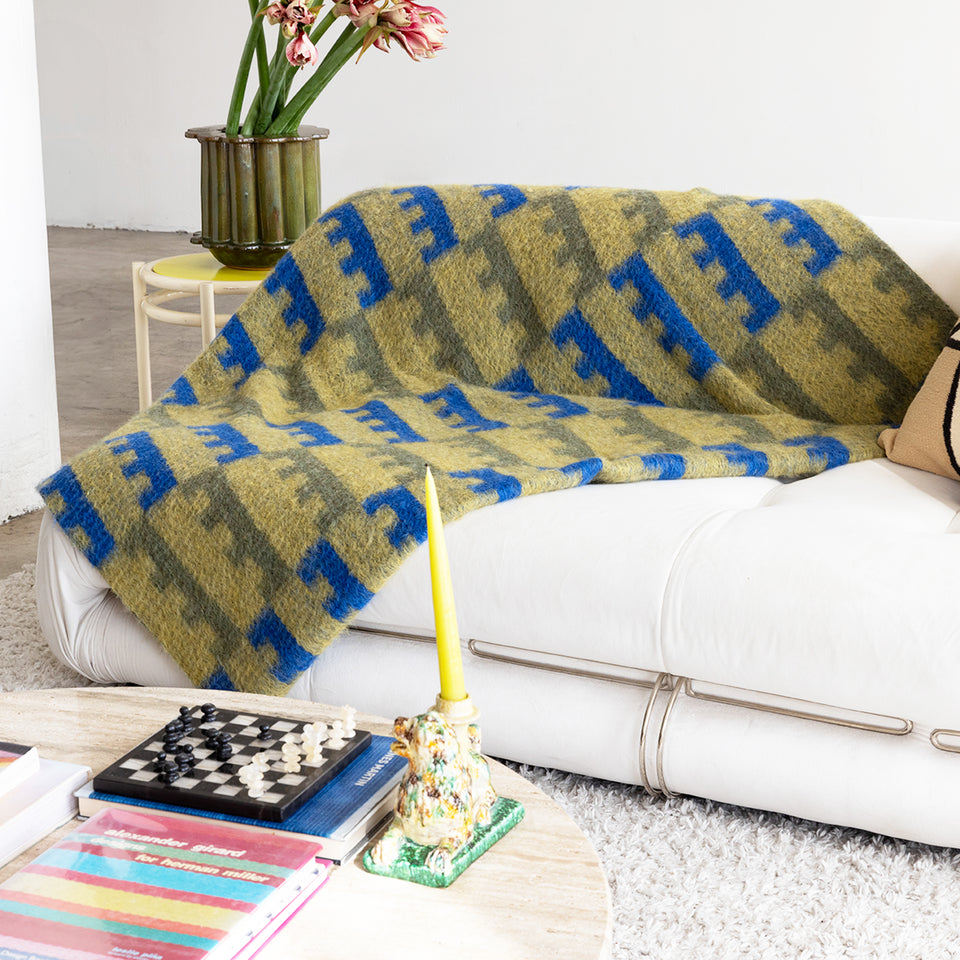 Blue & Green Music Throw