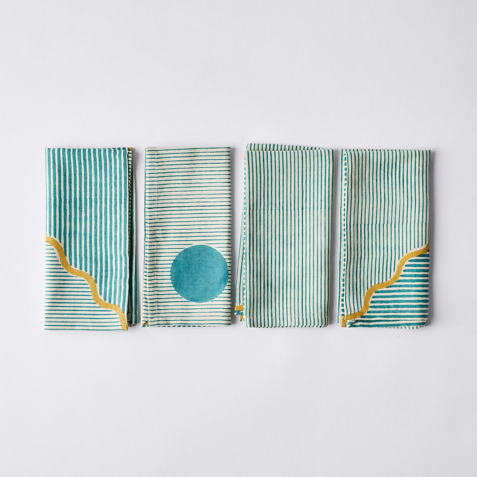 Riverbend Napkin | Aqua