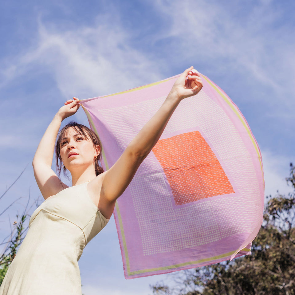 Bernadette | Square Scarf | Lavender