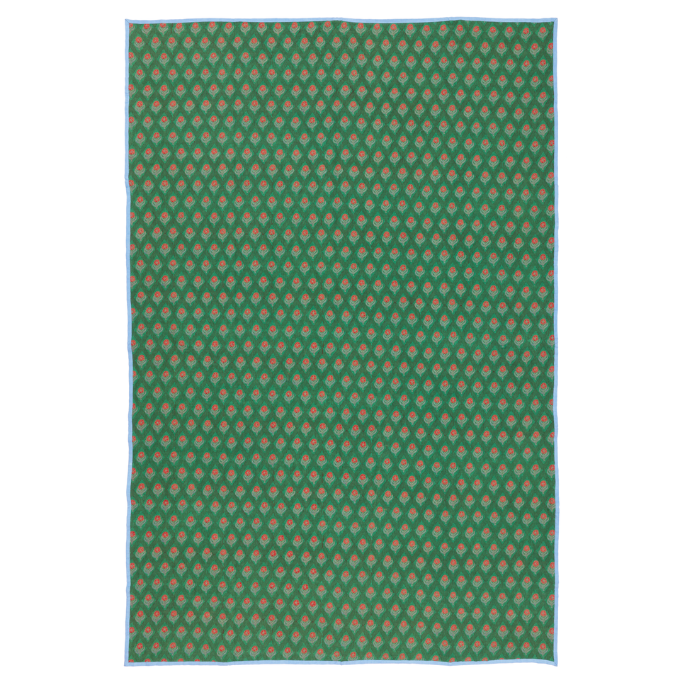 Green Carnations Tablecloth