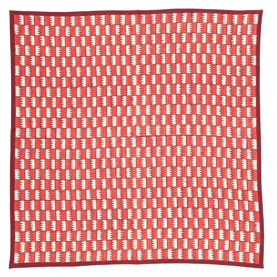 Cranberry Jigsaw Bandana