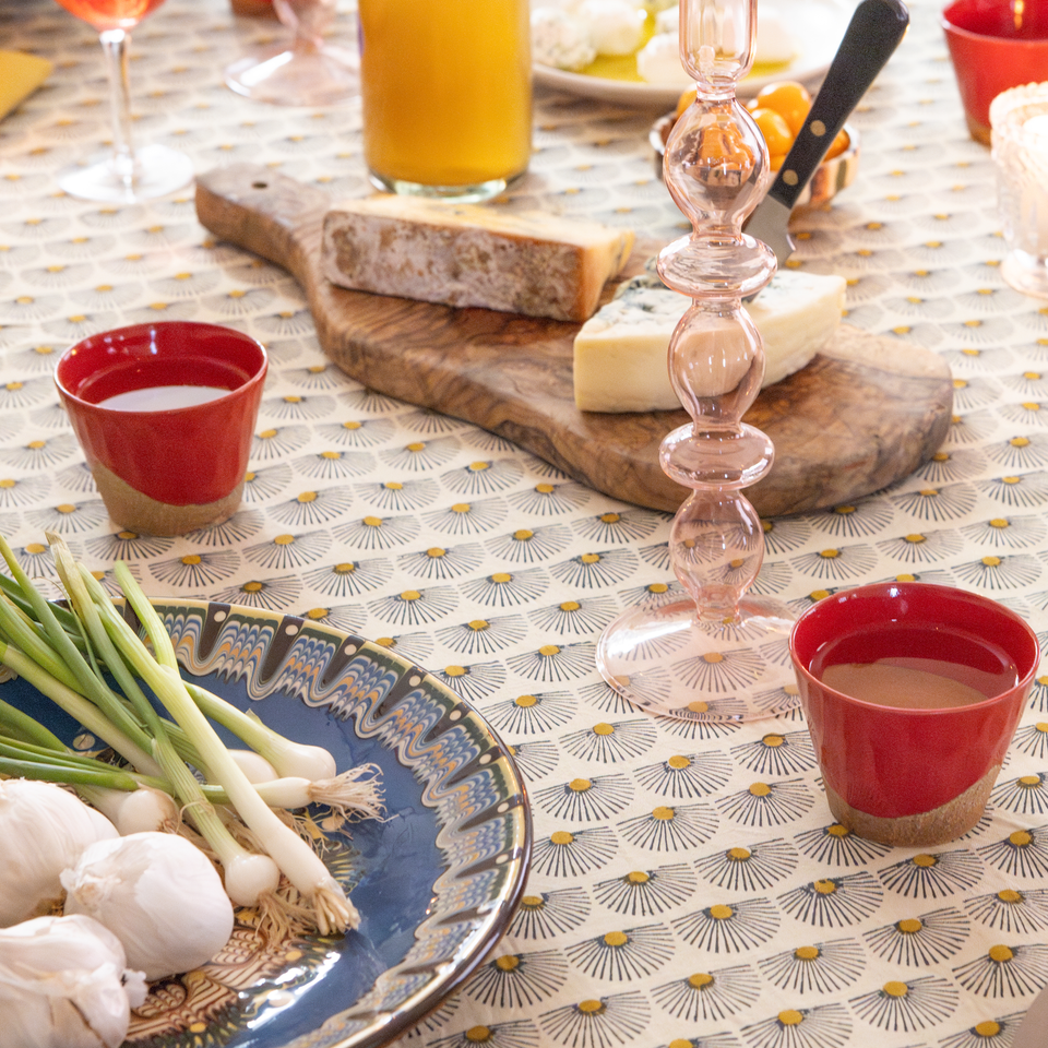 Peacock Tablecloth | Ochre