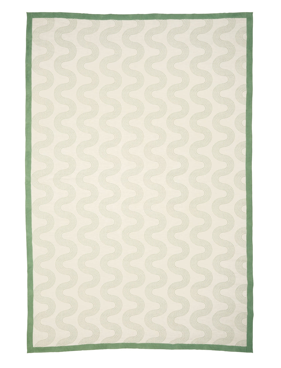 Squiggle Dot Tablecloth | Basil